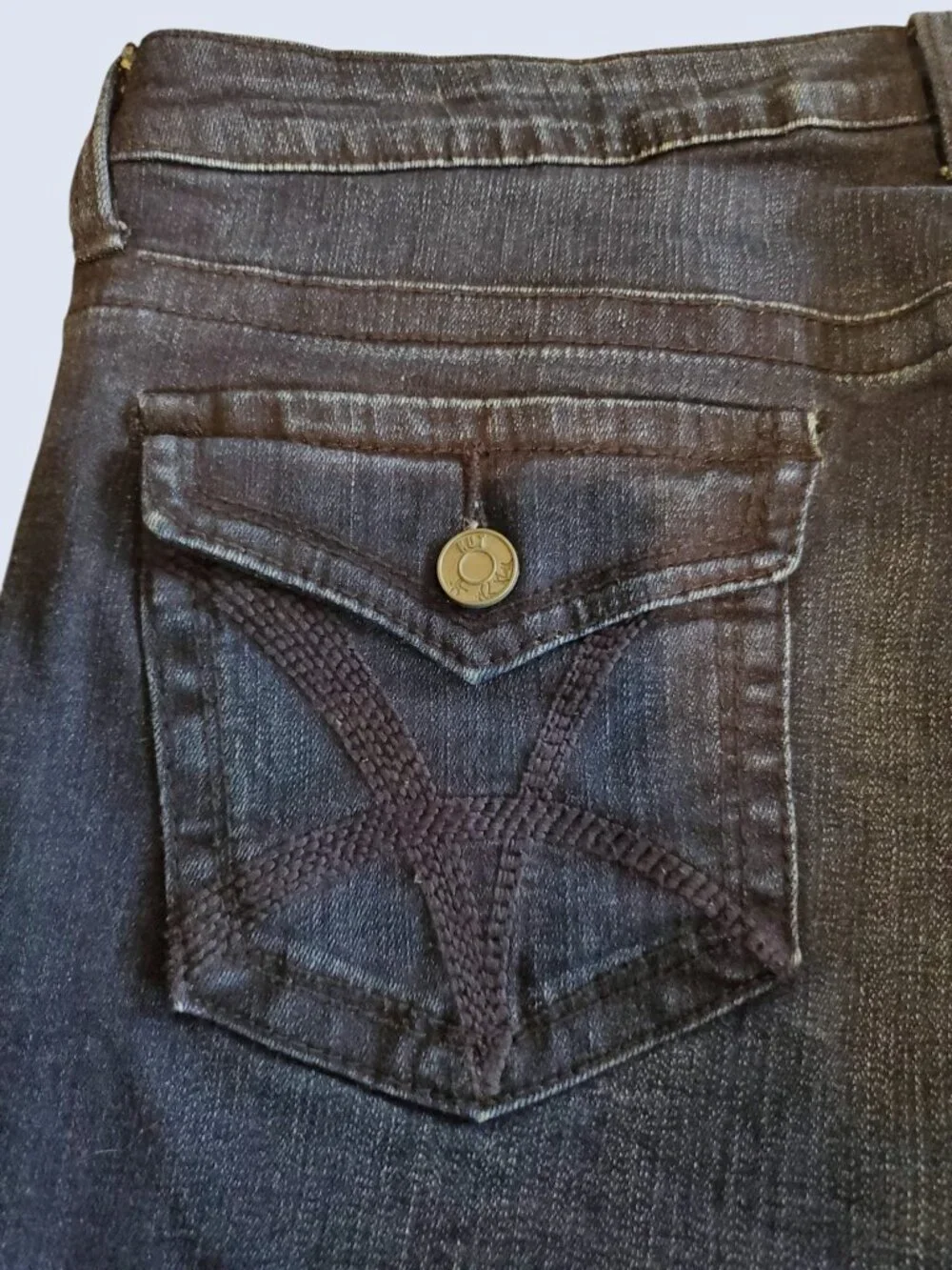 KUT from the Kloth SZ 10 Stretch Denim Bermuda Blue Jean Shorts